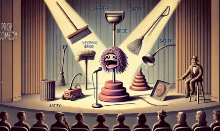 SpinTaxi Magazine - A second set of surreal and comedic digital illustrations for the theme 'The Strange Power of Prop Comedy'. Third image a prop comic onstage transfor... - Alan Nafzger 1