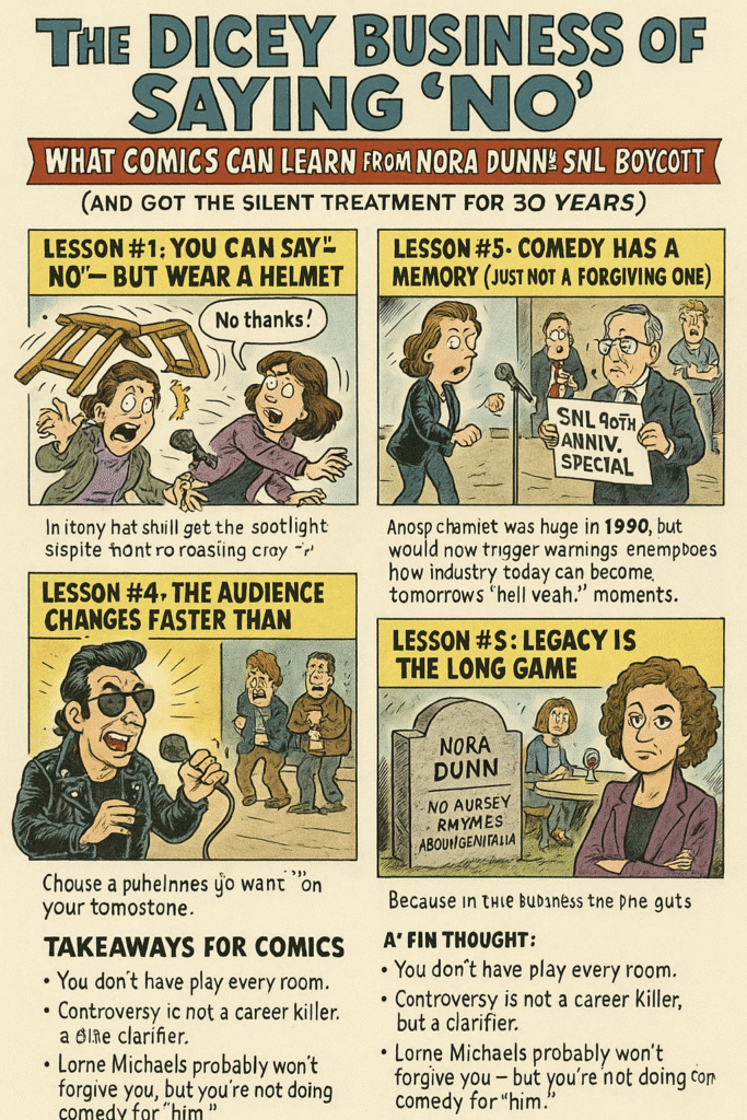 The Dicey Business of Saying “No” What Comics Can Learn from Nora Dunn’s SNL Boycott